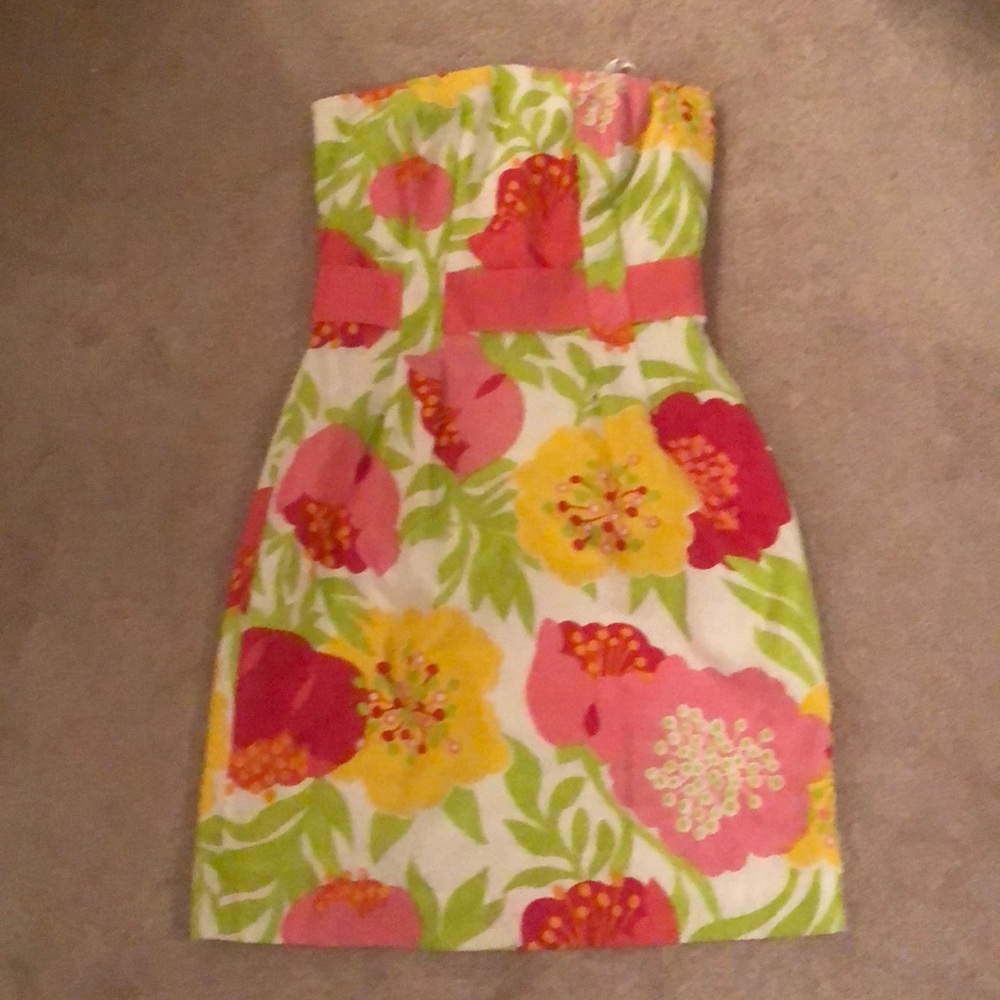 Lilly Pulitzer Strapless Dress Size 2